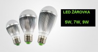 LED ŽÁROVKA E27 9W Stmívatelná